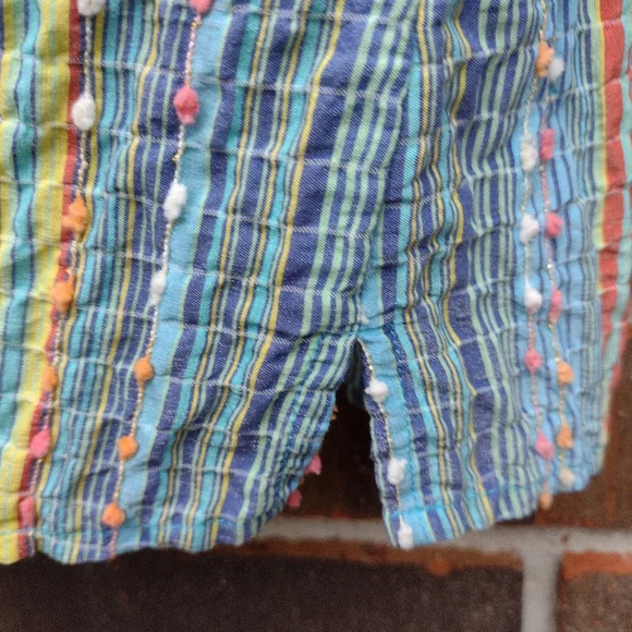 Coldwater Creek Colorful Textured Zip Jacket Lightweight Boho 1X - Picture 8 of 10